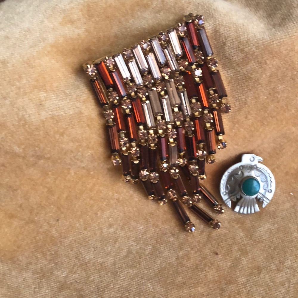 Beautiful amber brooch